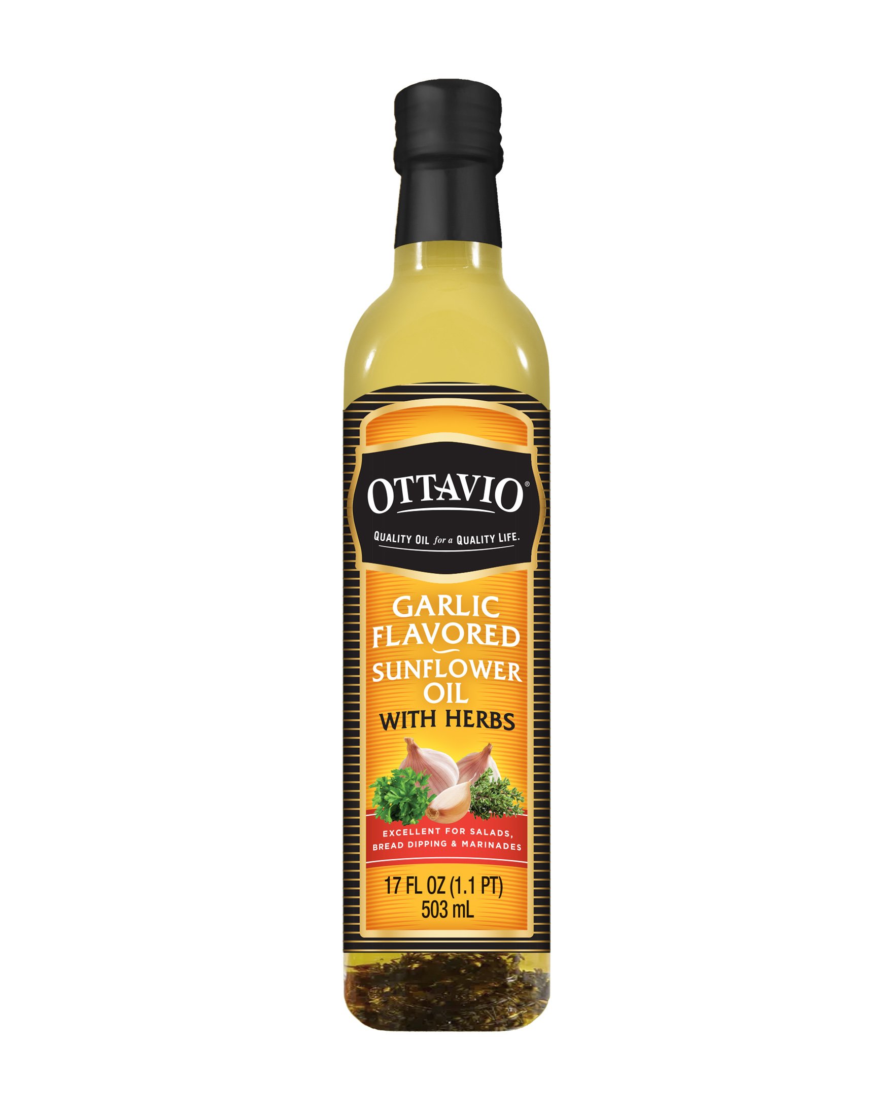 Ottavio Garlic Flavored Sunflower Oil with Herbs Shop Dressing, Oil