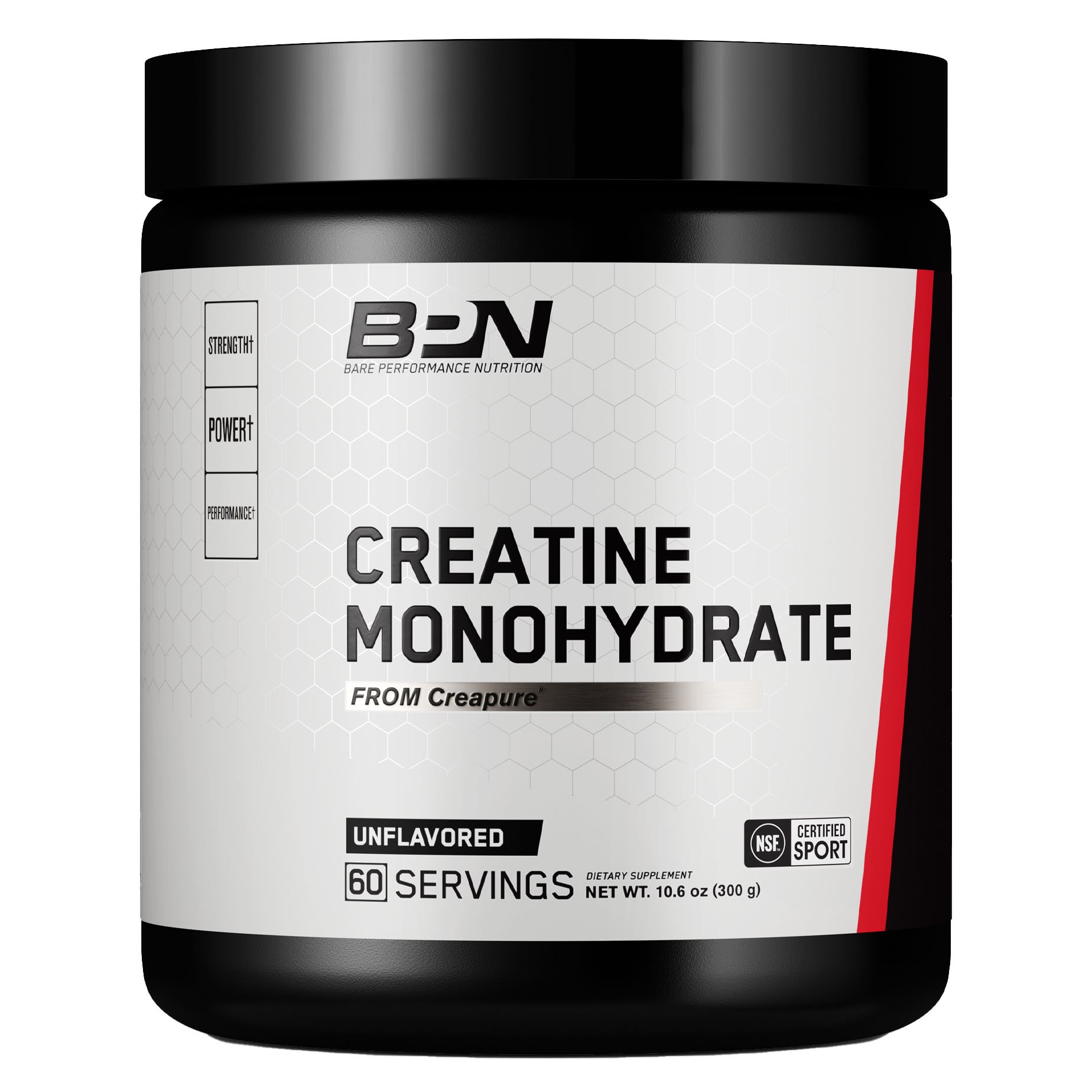 Bare Performance Nutrition Creatine Monohydrate - Unflavored, 10.6 oz