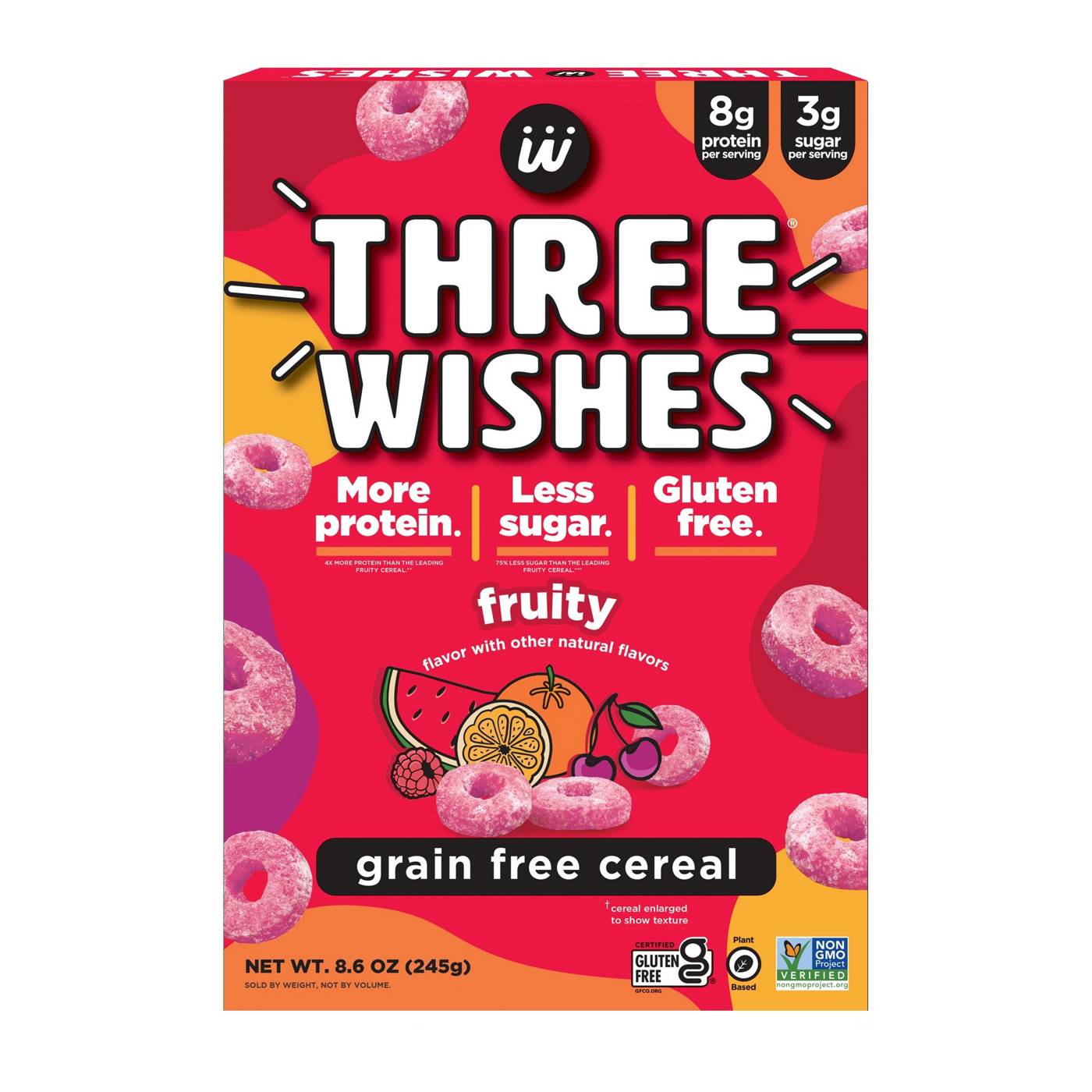 Three Wishes Grain Free Fruity Cereal; image 1 of 3