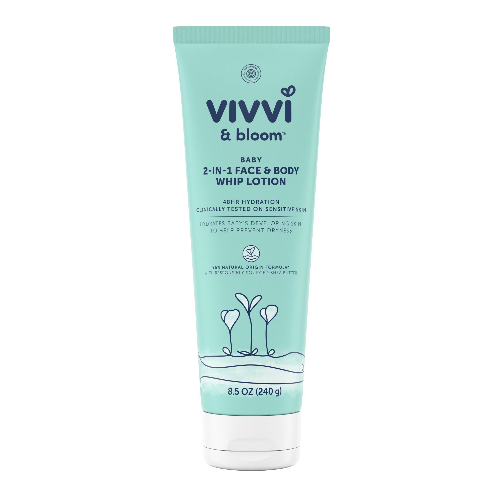 Vivvi Bloom Gentle 2in1 Baby Face And Body Whip Lotion,