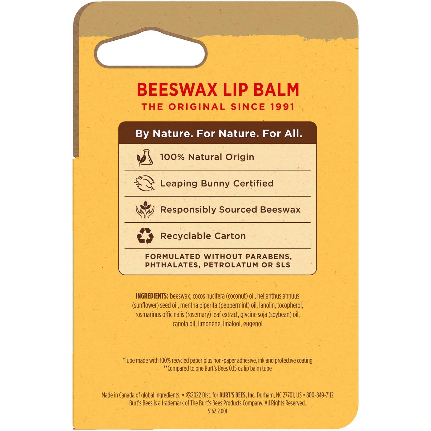 Burt's Bees Beeswax Lip Balm; image 3 of 9