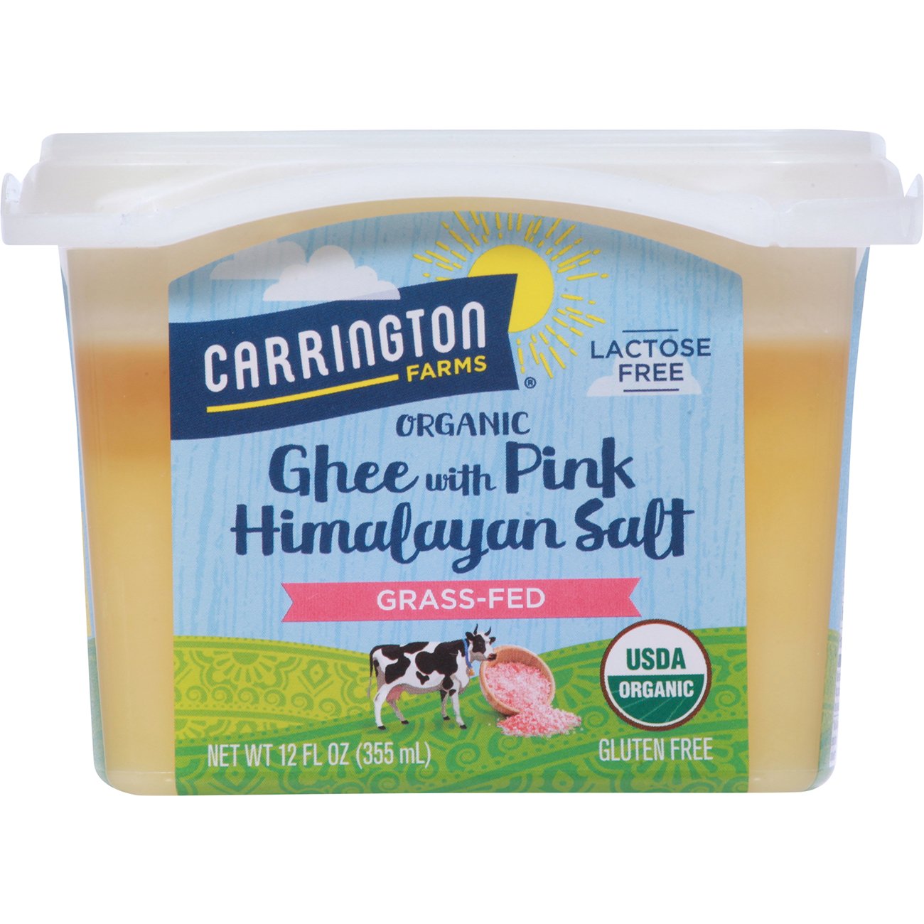 Carrington Farms Organic Ghee with Pink Himalayan Salt Shop Butter