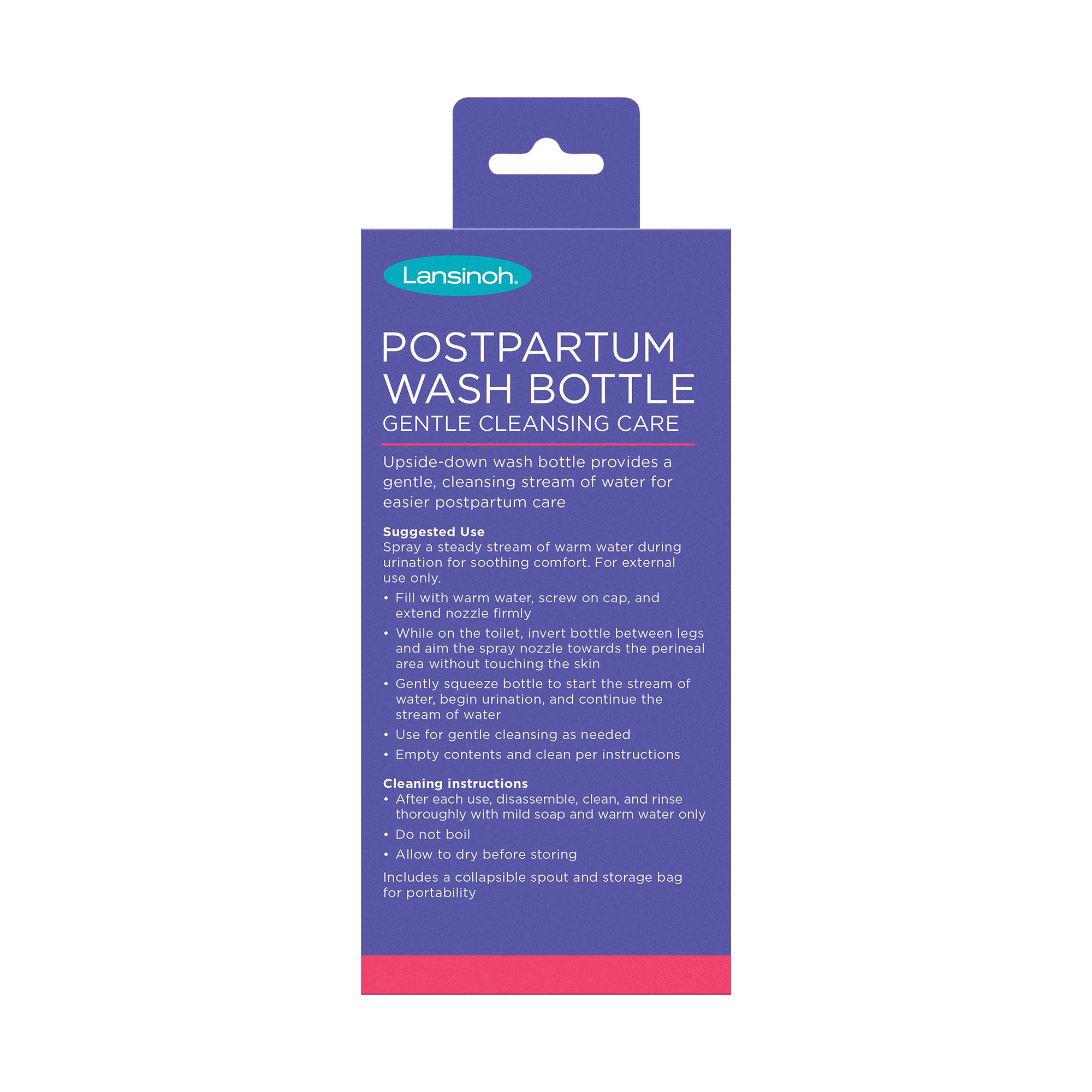Lansinoh Upside Down Peri Bottle for Postpartum Care and Gentle