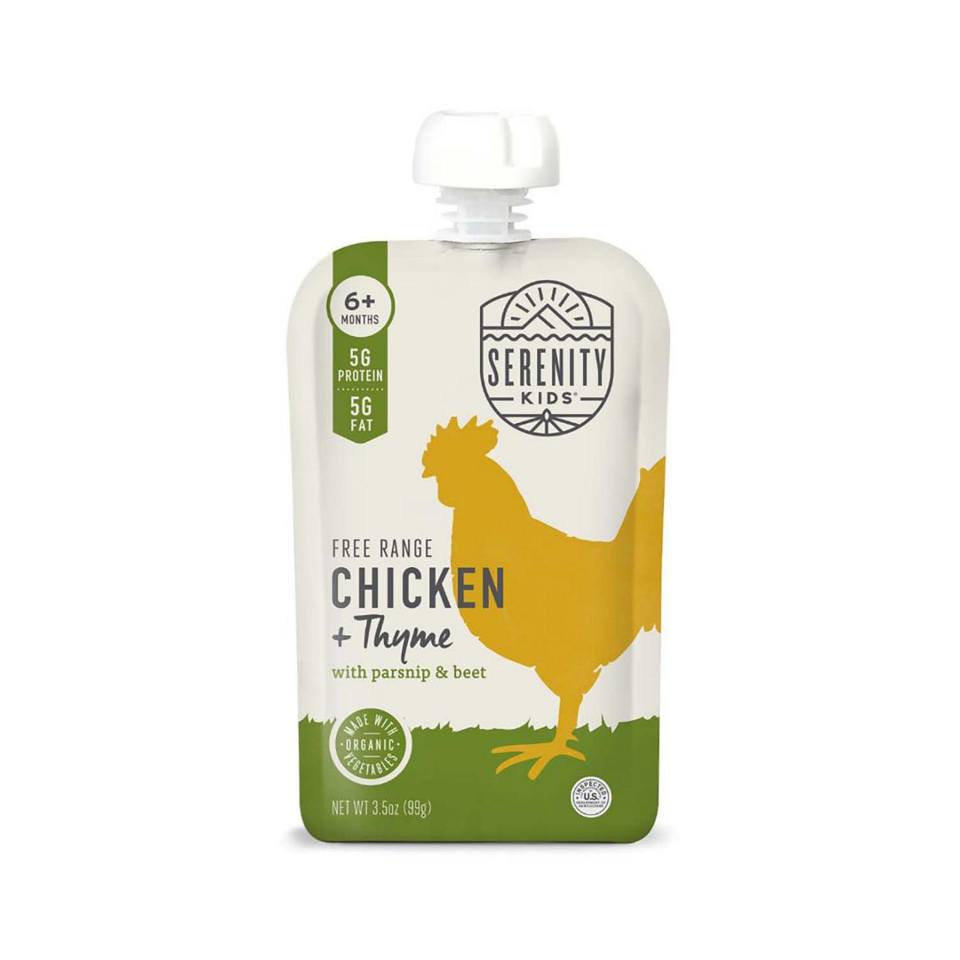 Serenity Kids Baby Food Pouch - Free Range Chicken And Thyme
