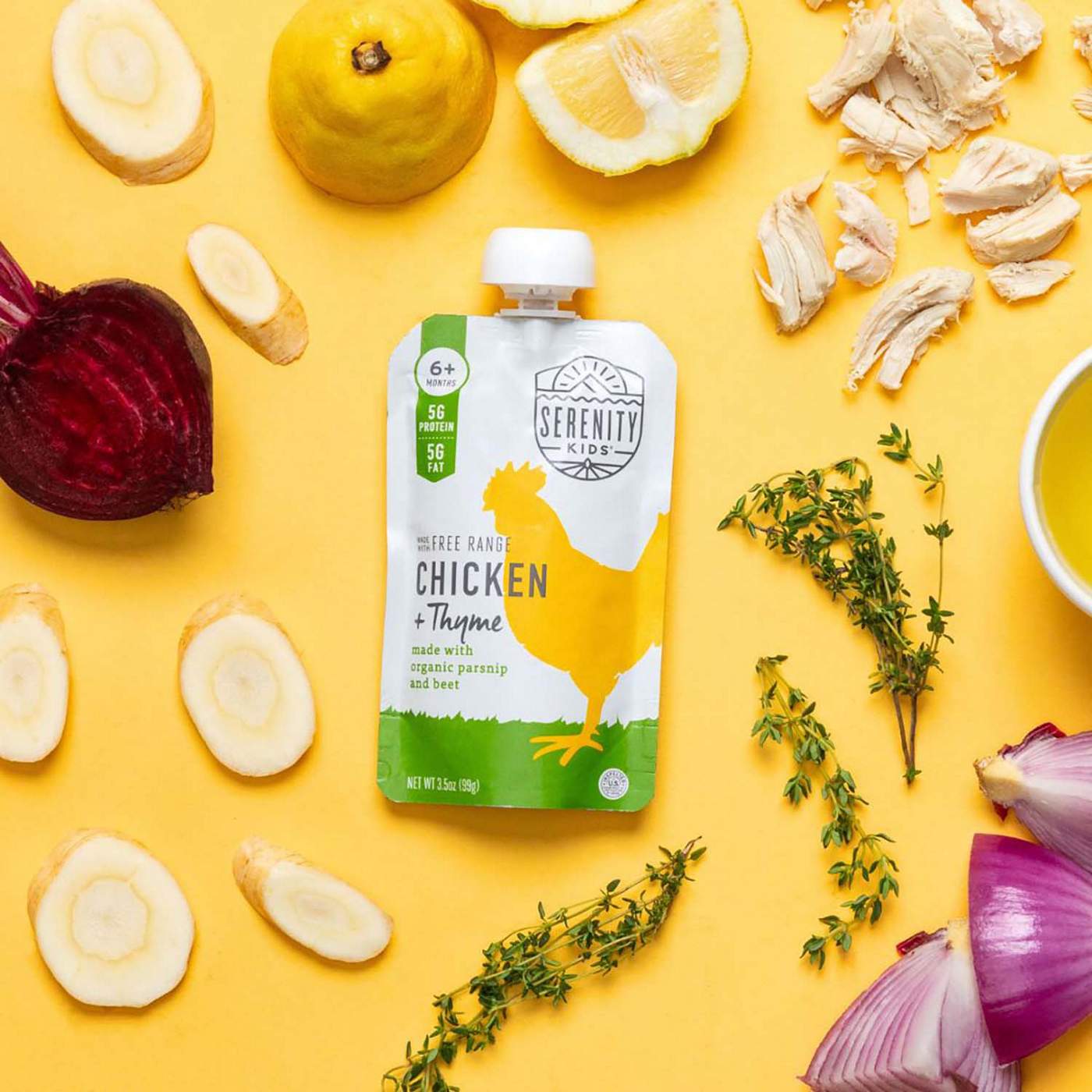 Serenity Kids Baby Food Pouch - Free Range Chicken And Thyme; image 2 of 7