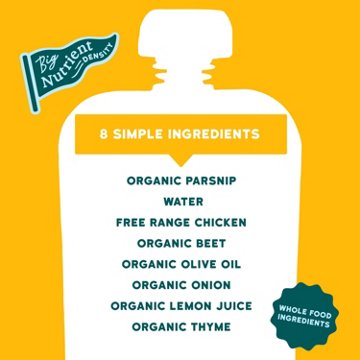 Serenity Kids Baby Food Pouch - Free Range Chicken And Thyme, 3.5 oz