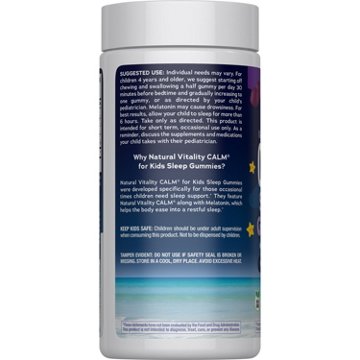 Natural Vitality Calm Magnesium Supplement Kids' Gummies - Sweet Citrus