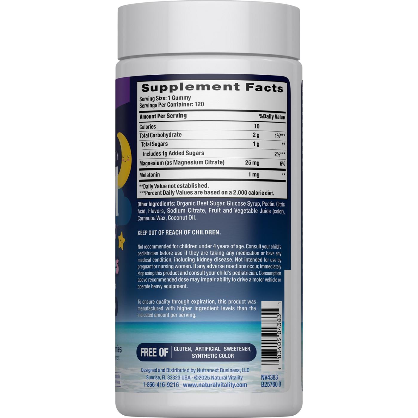 Natural Vitality Calm Magnesium Supplement Kids' Gummies - Sweet Citrus; image 3 of 4