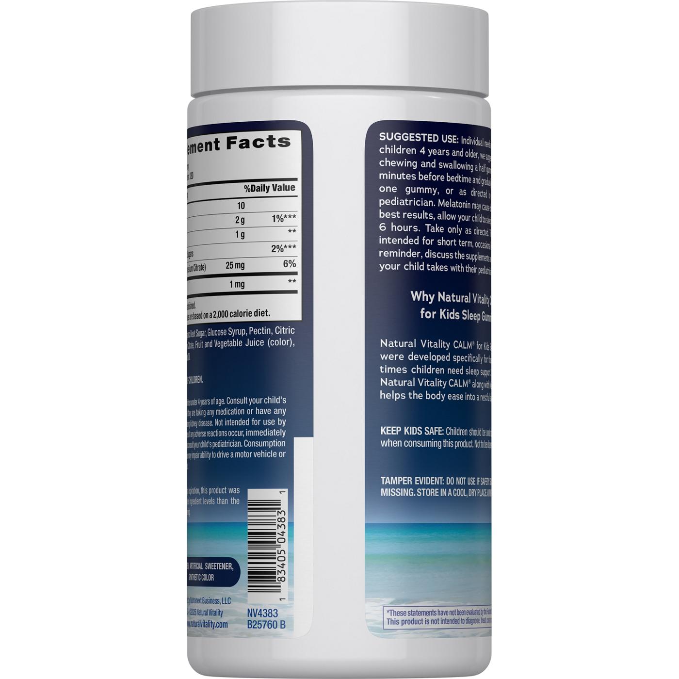 Natural Vitality Calm Magnesium Supplement Kids' Gummies - Sweet Citrus; image 4 of 4