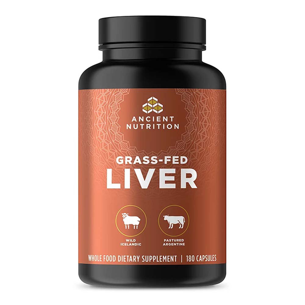 Ancient Nutrition Grass-Fed Liver Supplement Capsules, 180 ct