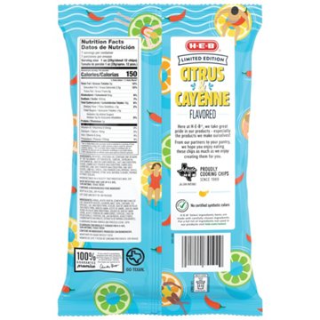 H-E-B Ridged Potato Chips – Citrus & Cayenne