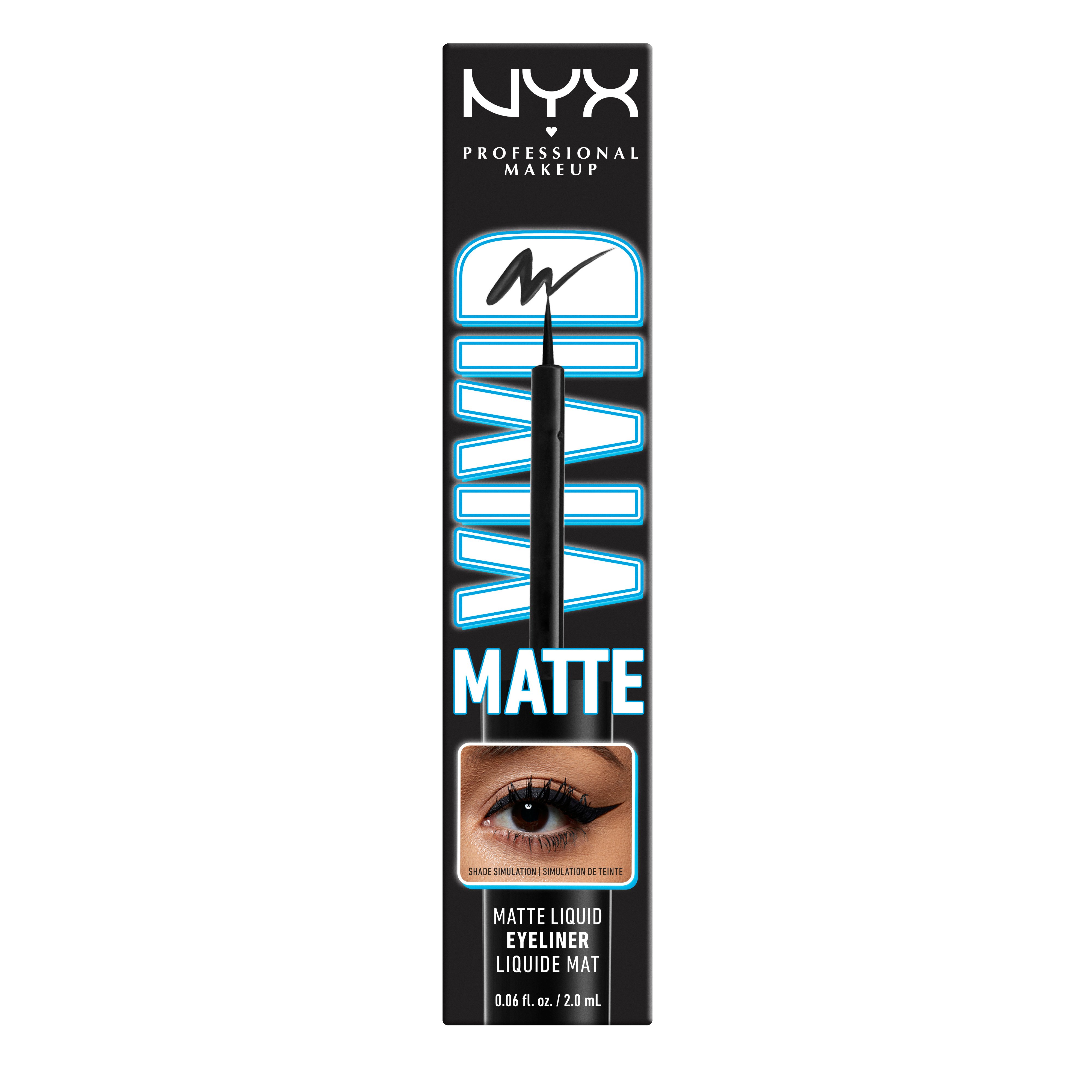 kobling Literacy Støvet NYX Vivid Matte Liquid Eyeliner - Black - Shop Eyeliner at H-E-B