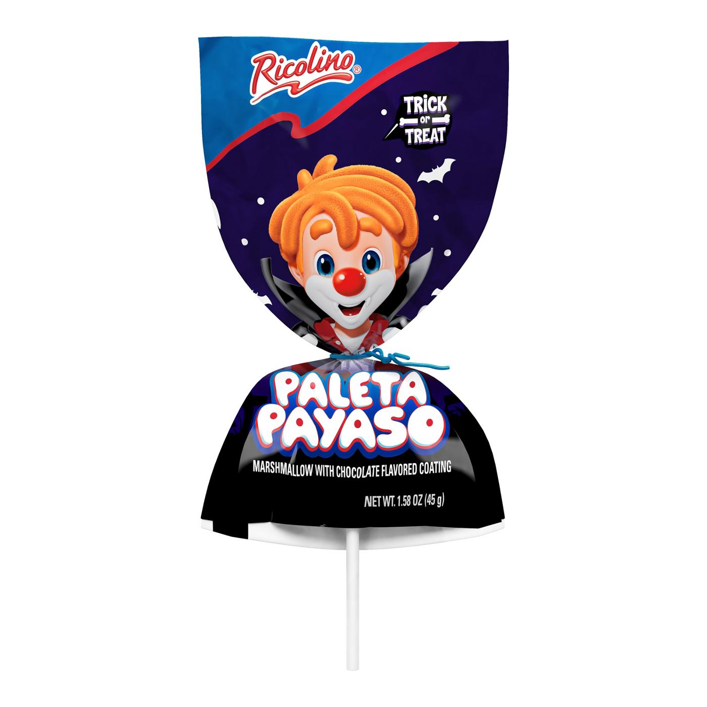 Ricolino Paleta Payaso Chocolate Marshmallow Halloween Pops - Shop ...