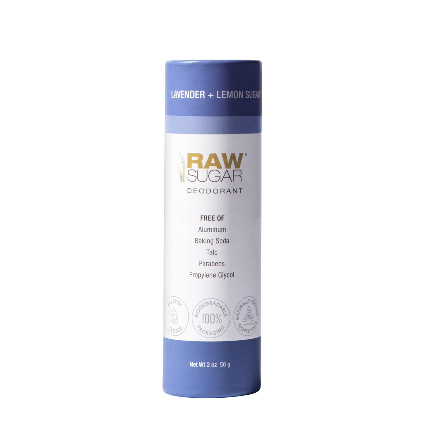 Raw Sugar Deodorant Lavender & Lemon Sugar; image 1 of 2