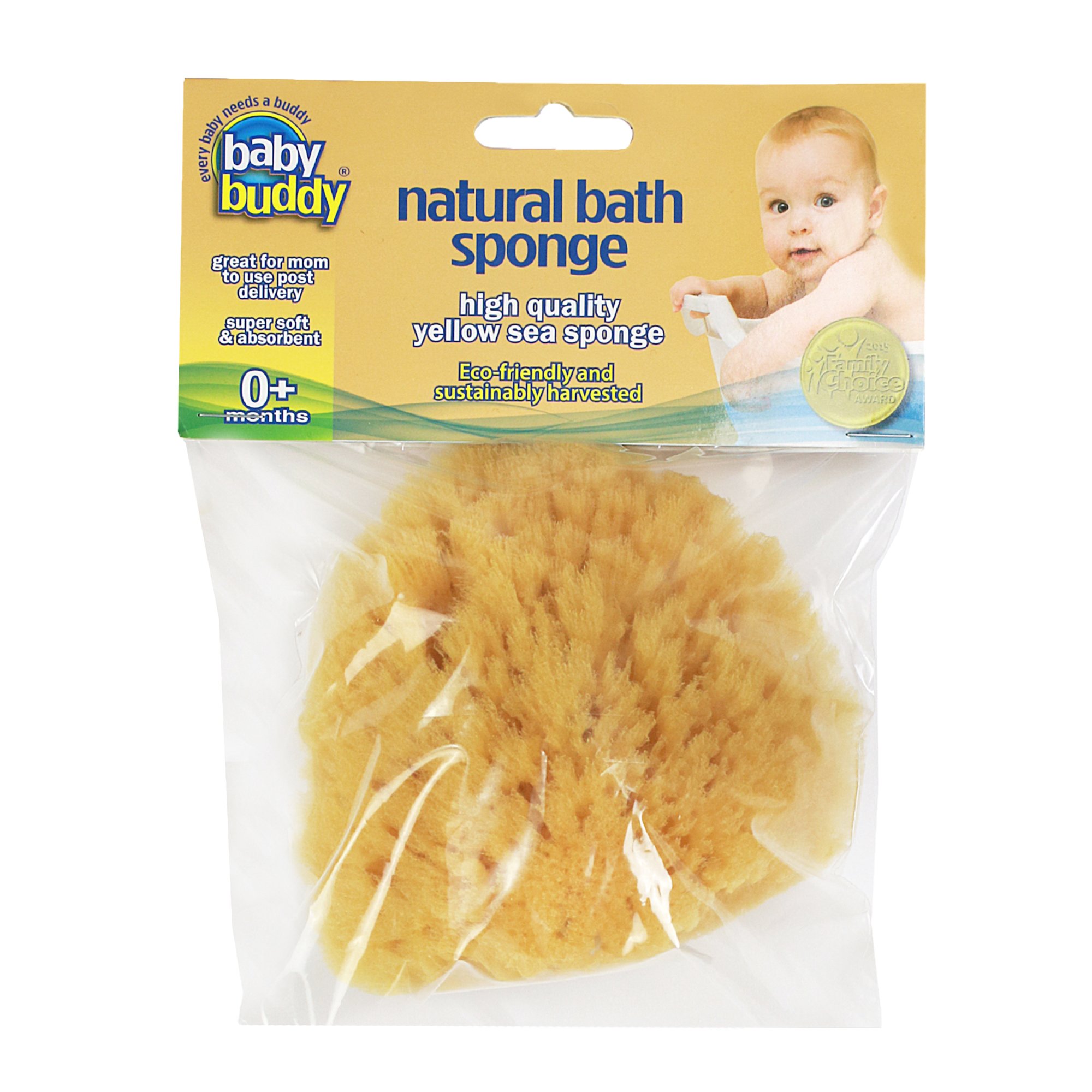 Babu - Fine Silk Sea Baby Sponge - 10cm - Yellow