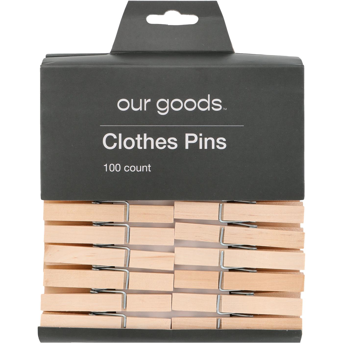 our goods Wooden Clothes Pins; image 1 of 2