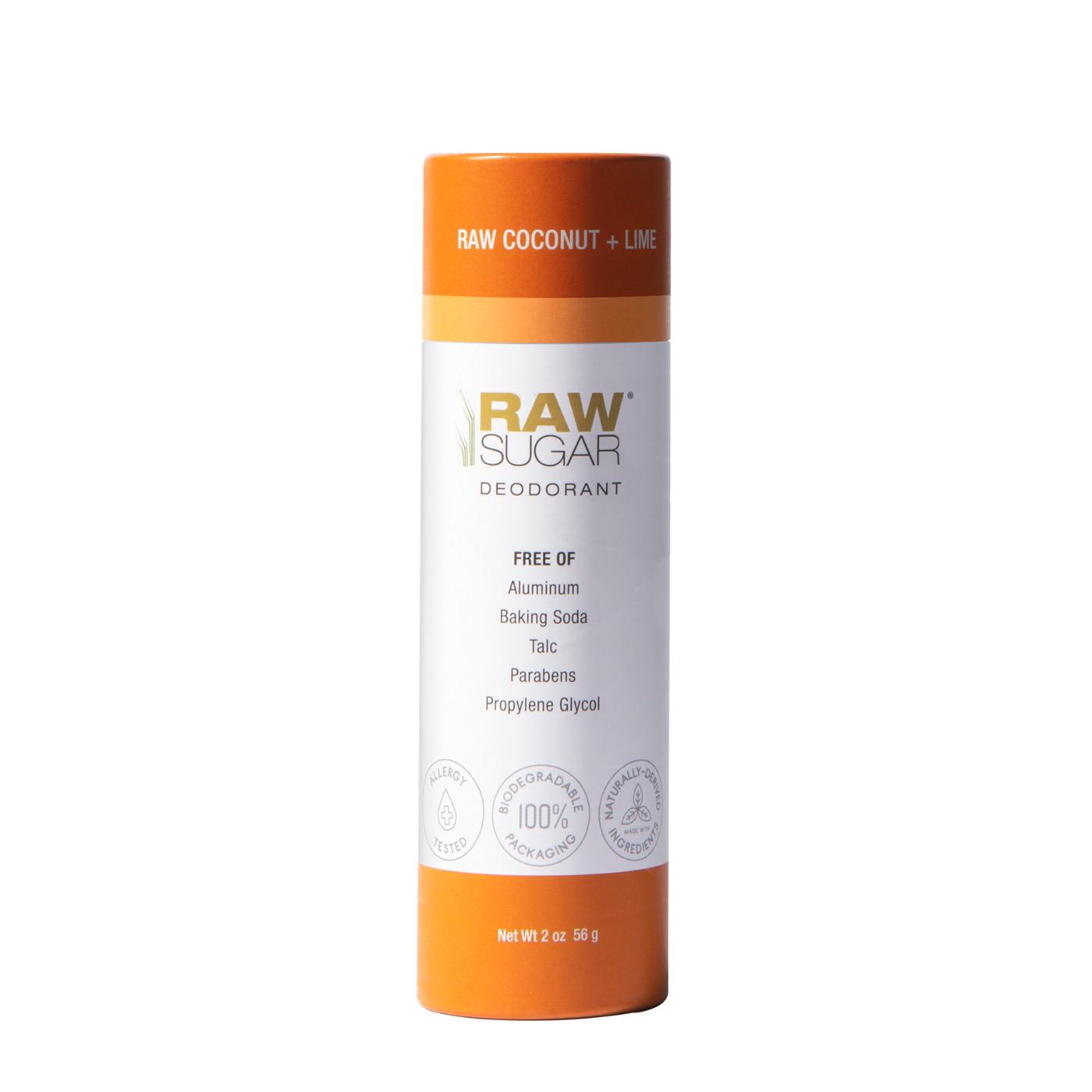 Raw Sugar Deodorant Raw Coconut & Lime; image 1 of 2