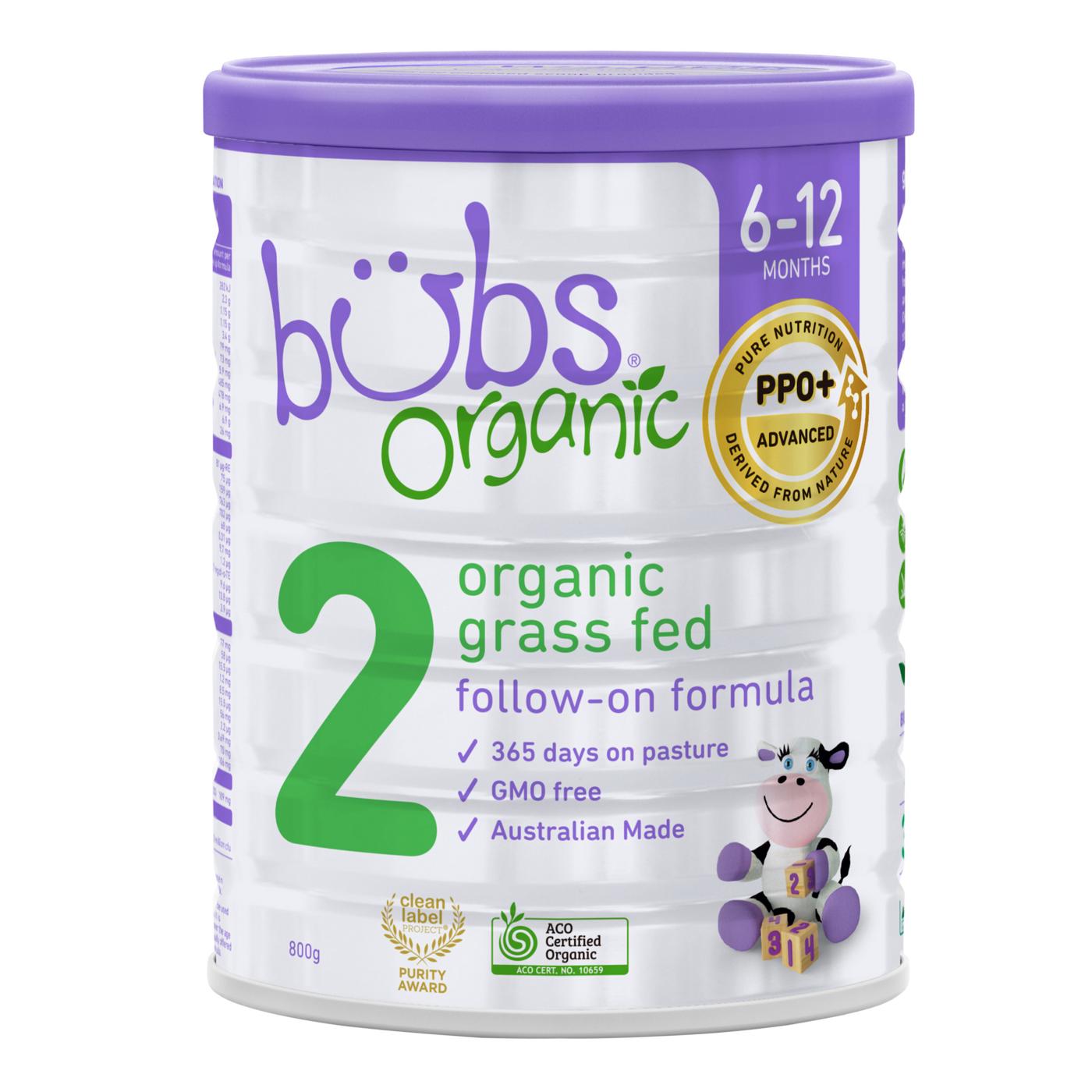 Bubs Organic Grass Fed Infant Formula - Stage 2; image 1 of 3