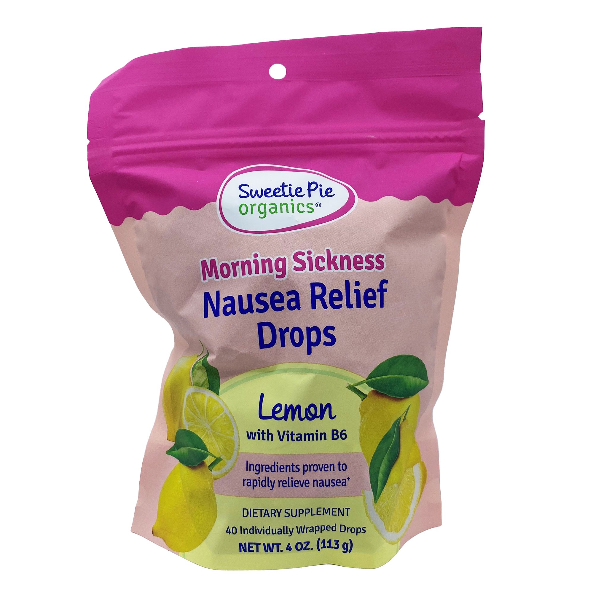 Sweetie Pie Organics Morning Sickness Nausea Relief Drops Lemon
