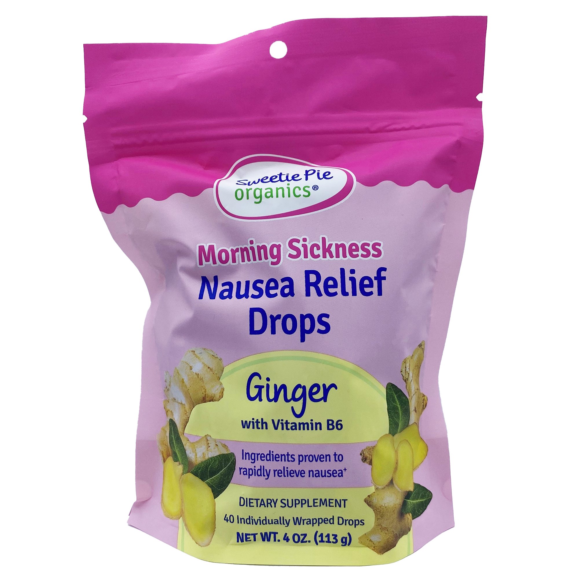 Sweetie Pie Organics Morning Sickness Nausea Relief Drops - Ginger ...