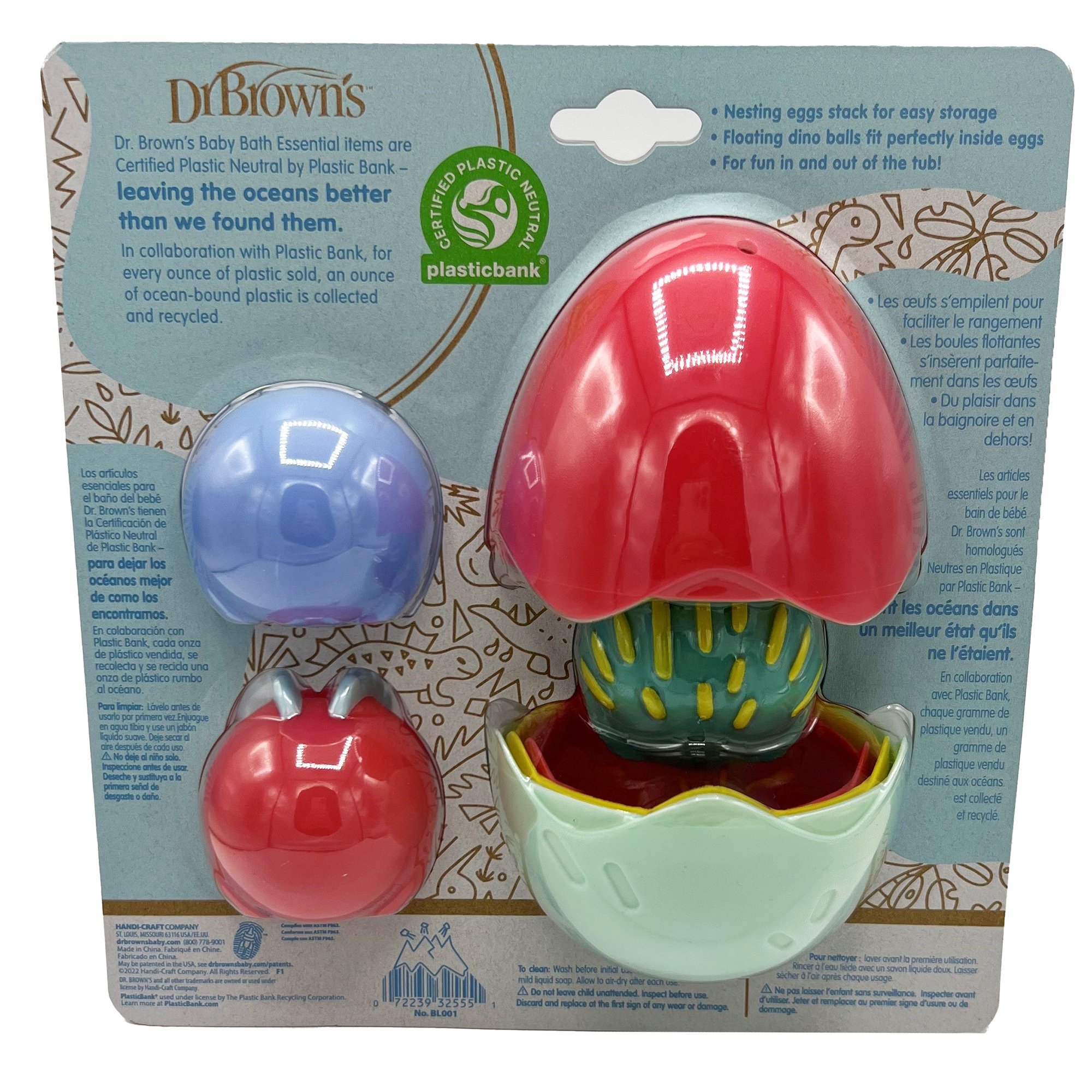 Brown's CleanUp Float Hatch Dino Eggs Bath Toy Shop Baby