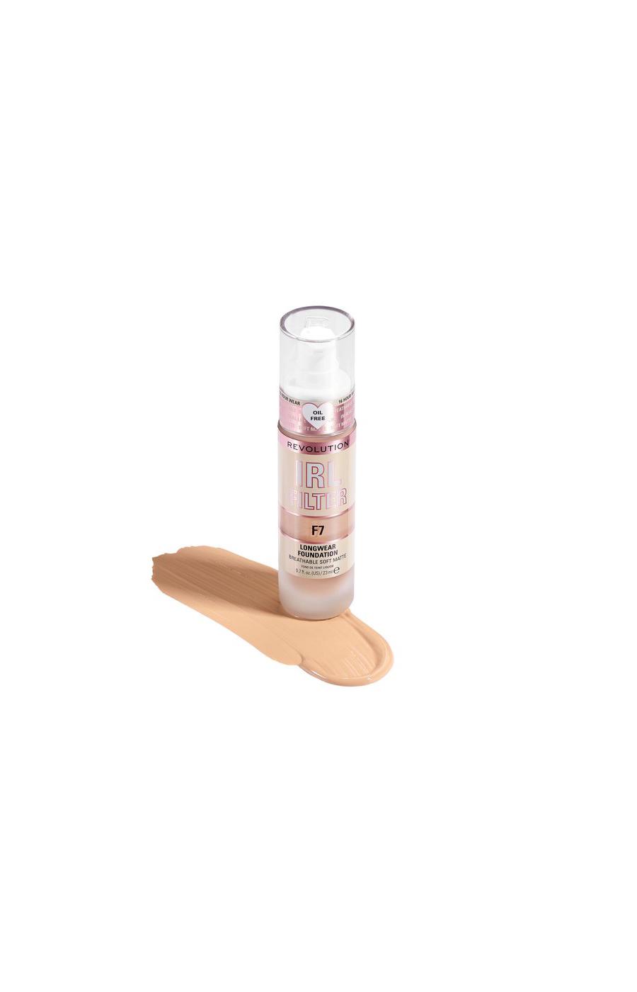 Makeup Revolution IRL Filter Longwear Foundation F7; image 2 of 4