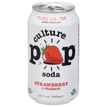 Culture POP Probiotic Soda - Strawberry Rhubarb
