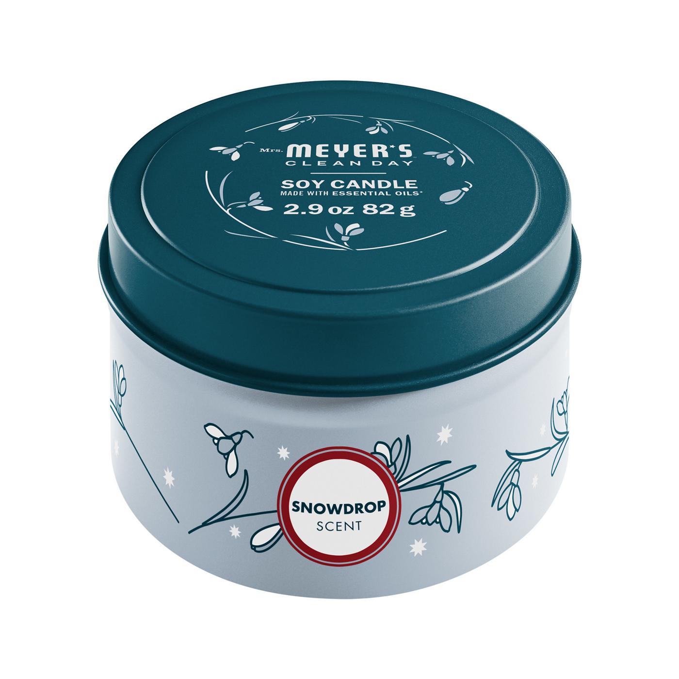 Mrs. Meyer's Clean Day Snowdrop Scent Soy Candle; image 1 of 2