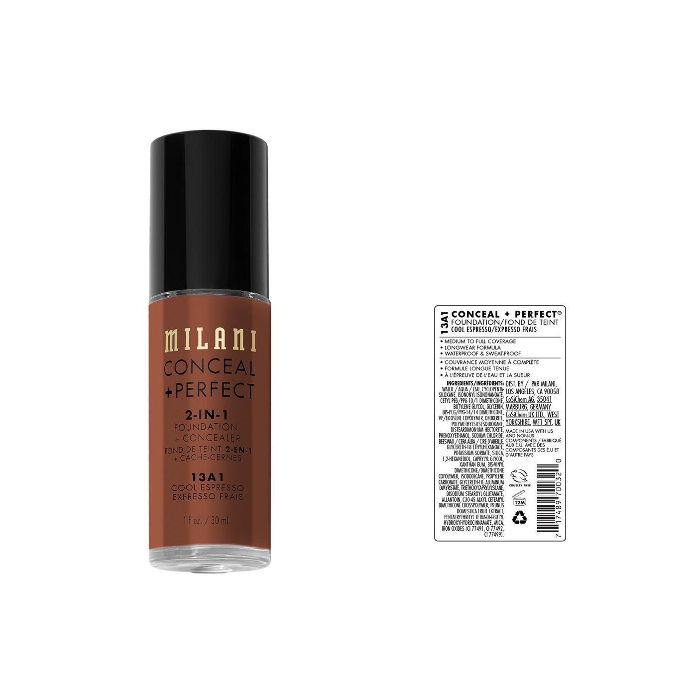 Milani Conceal + Perfect 2-in-1 Foundation + Concealer; image 5 of 9