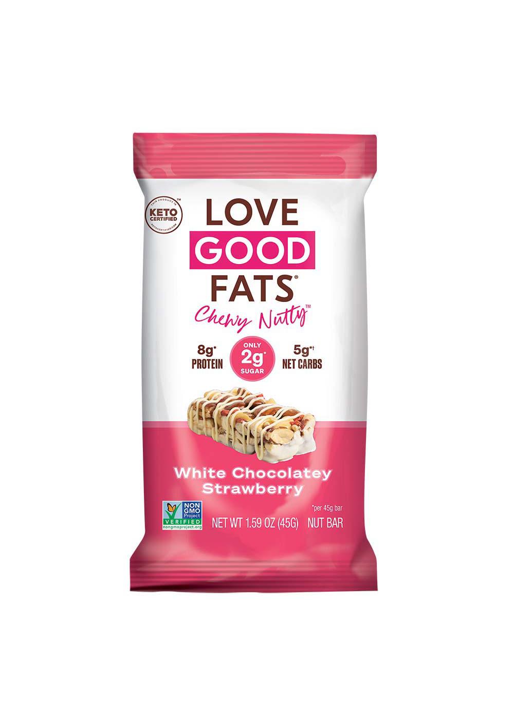 Love Good Fats Chewy Nutty White Chocolatey Strawberry Shop Diet