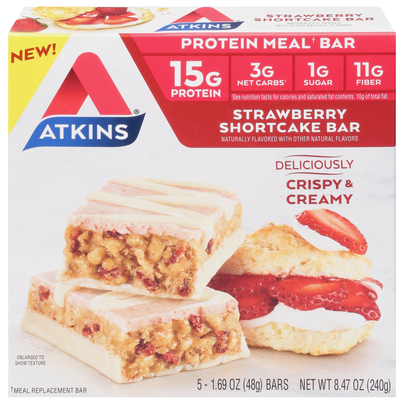 Atkins Strawberry Shortcake Bars Shop Diet & Fitness at HEB