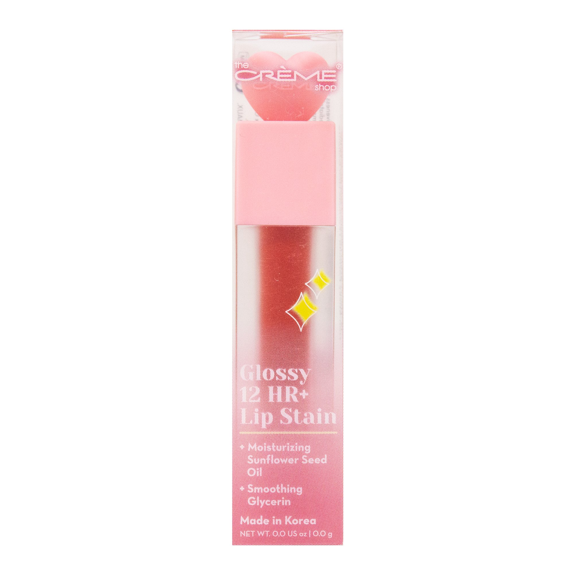 The Crème Shop Glossy 12 HR Lip Stain Heart Eyes Shop Lipstick at HEB