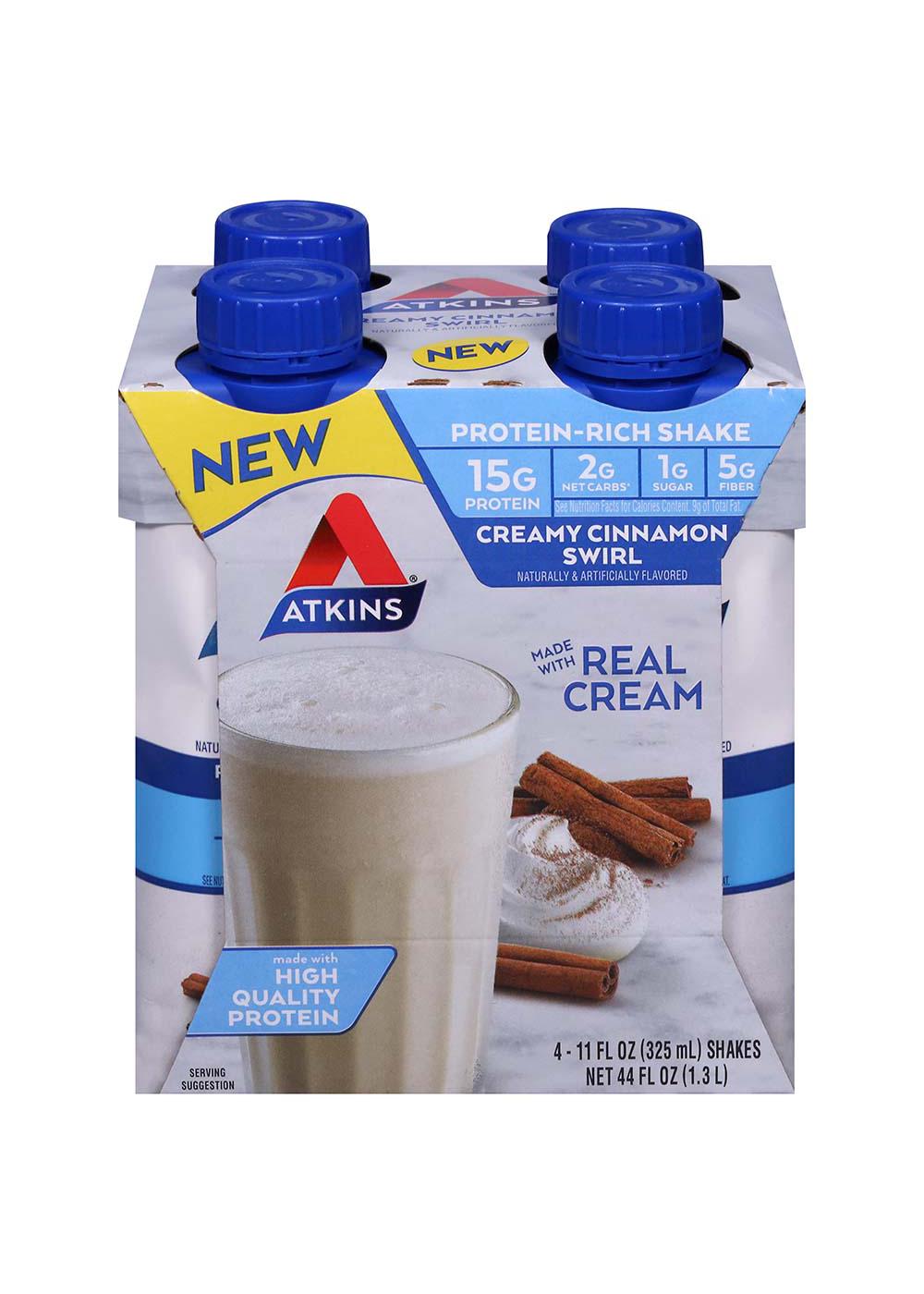 Atkins Protein-Rich Shake - Creamy Cinnamon Swirl; image 1 of 2