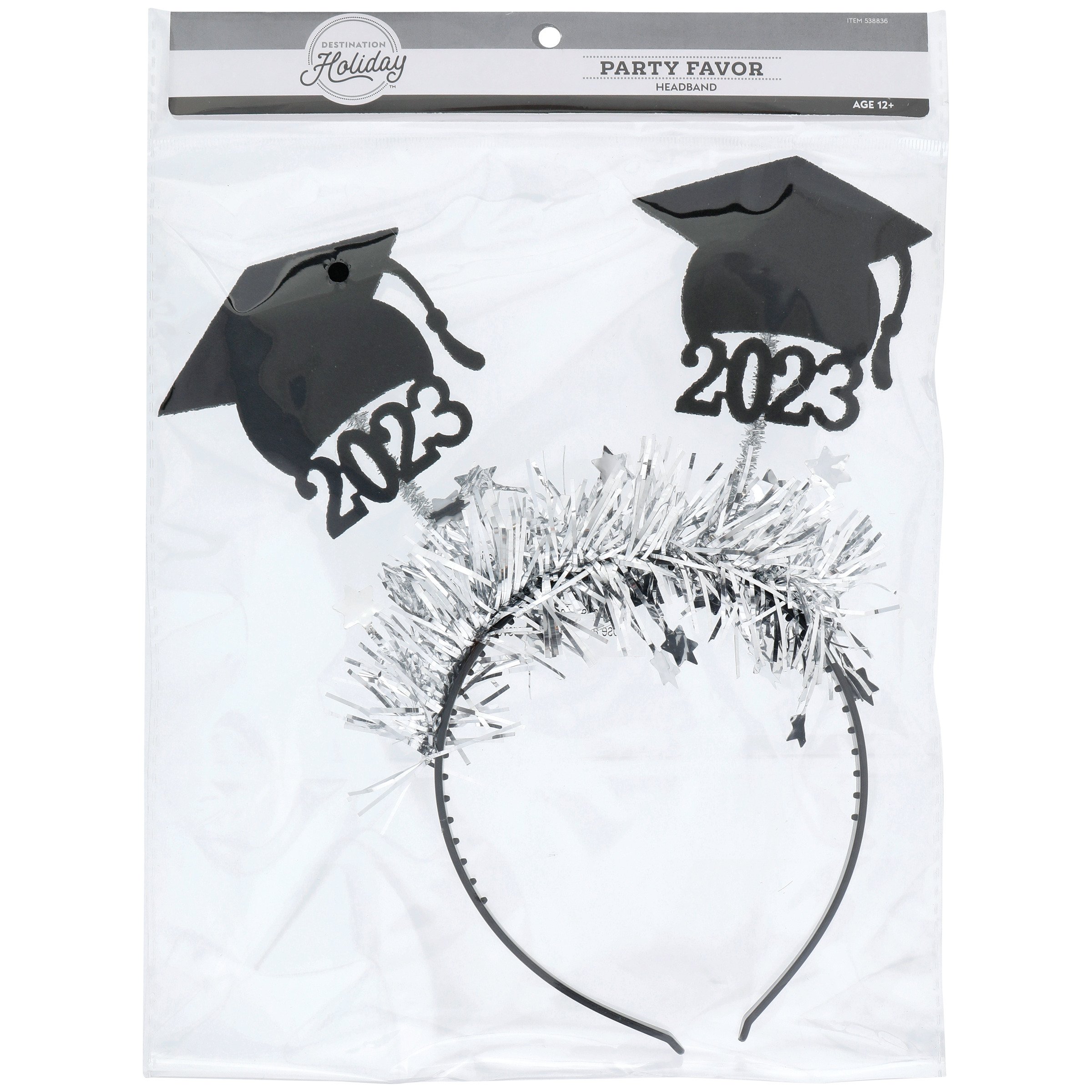 Destination Holiday Graduation Caps 2023 Tinsel Headband Shop Party