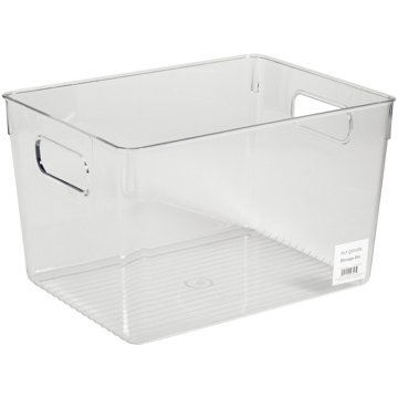 our goods Rectangle Storage Bin - Clear, Large