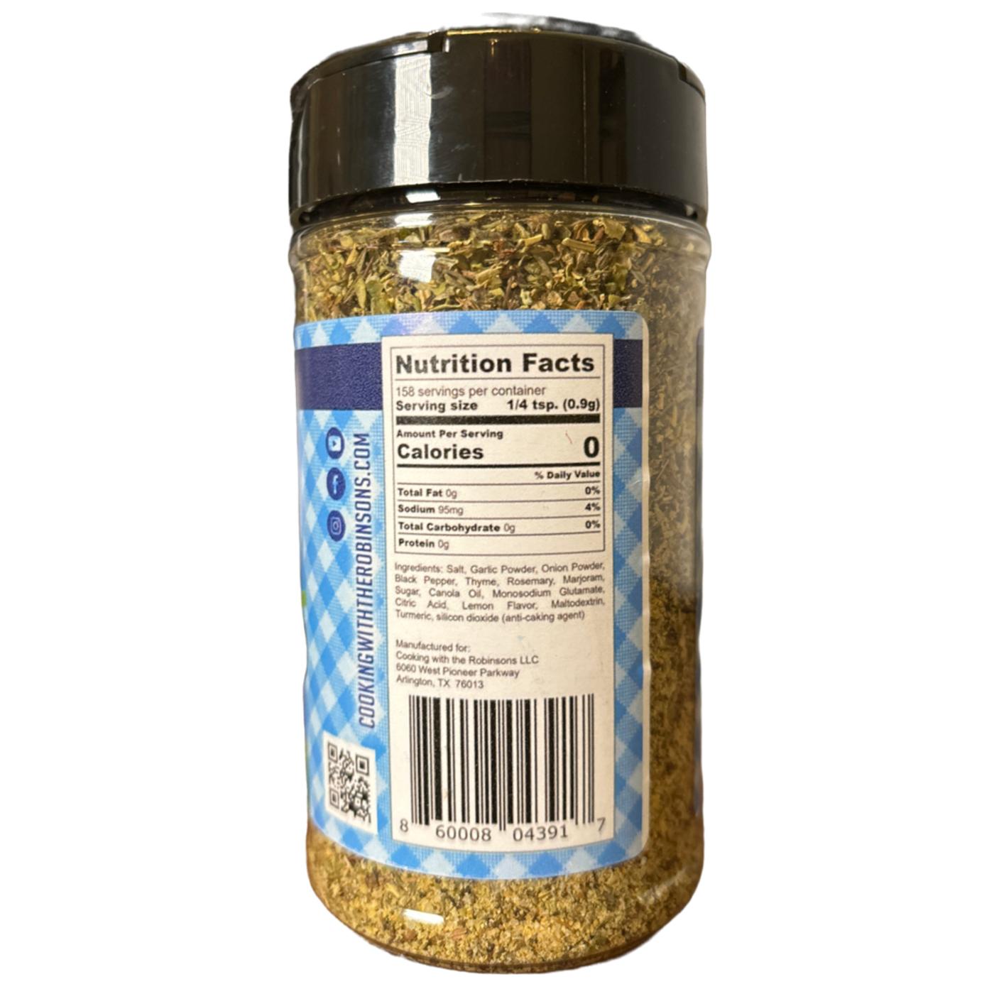 Cooking with the Robinsons Coy Zesty Garlic & Herb Seasoning; image 2 of 2