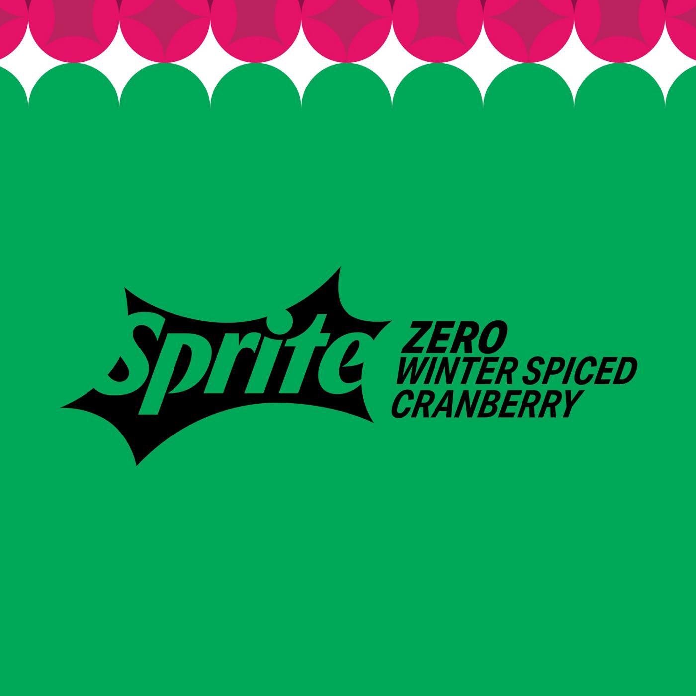 Sprite Winter Spiced Cranberry Zero Sugar Soda 12 pk Cans; image 6 of 7