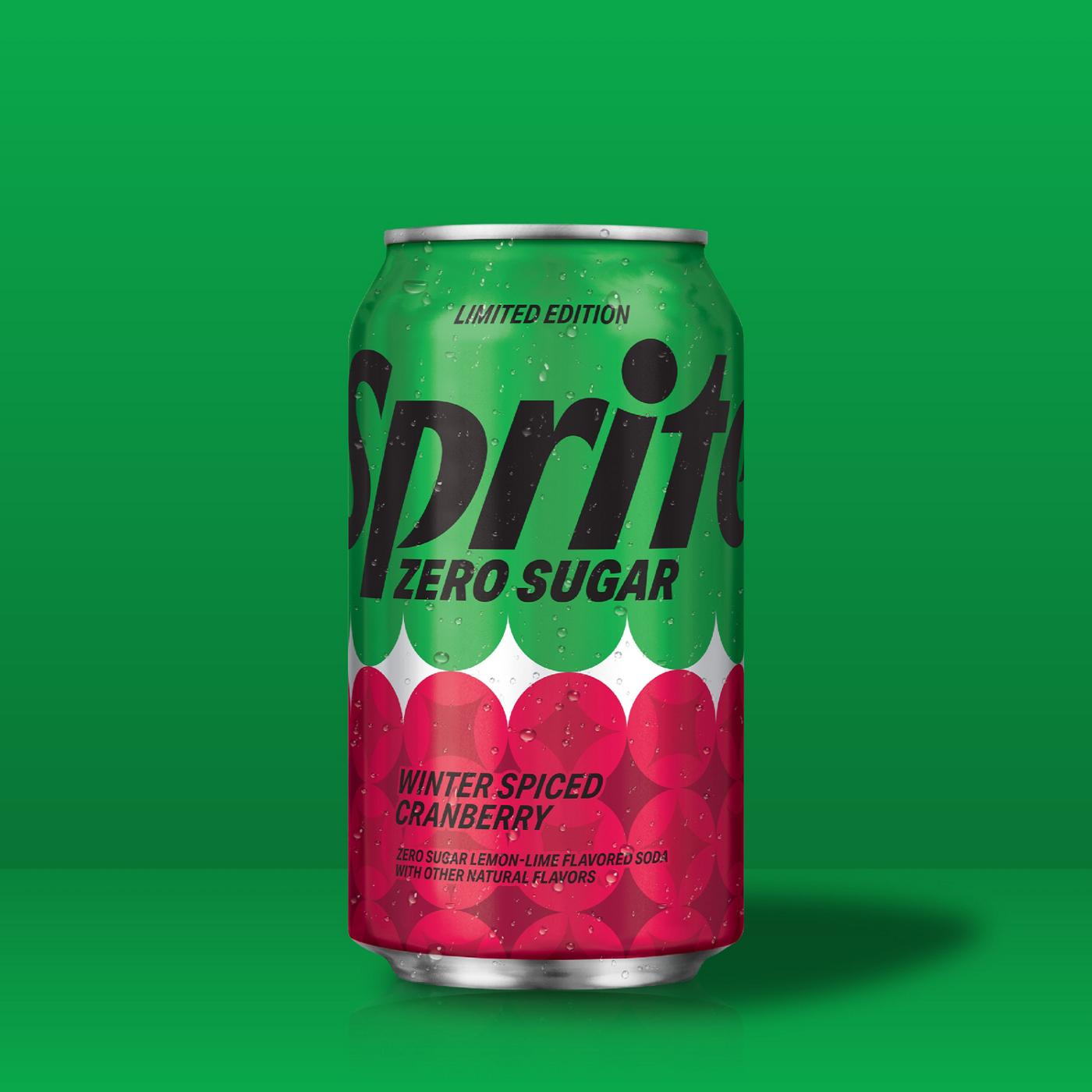 Sprite Winter Spiced Cranberry Zero Sugar Soda 12 pk Cans; image 7 of 7