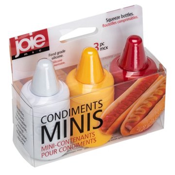 Joie Mini Condiment Squeeze Bottle Set, 3 pc