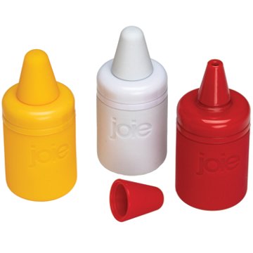 Joie Mini Condiment Squeeze Bottle Set, 3 pc