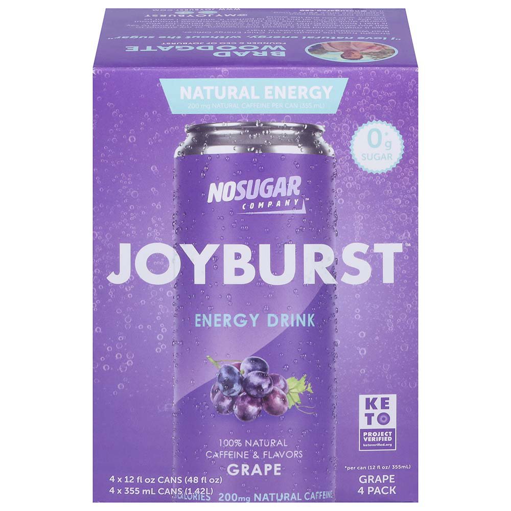 Joyburst No Sugar Energy Drink Grape Shop Diet & Fitness at HEB