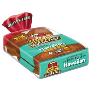 Canyon Bakehouse Gluten Free Hawaiian Sweet Dinner Rolls, 6 ct