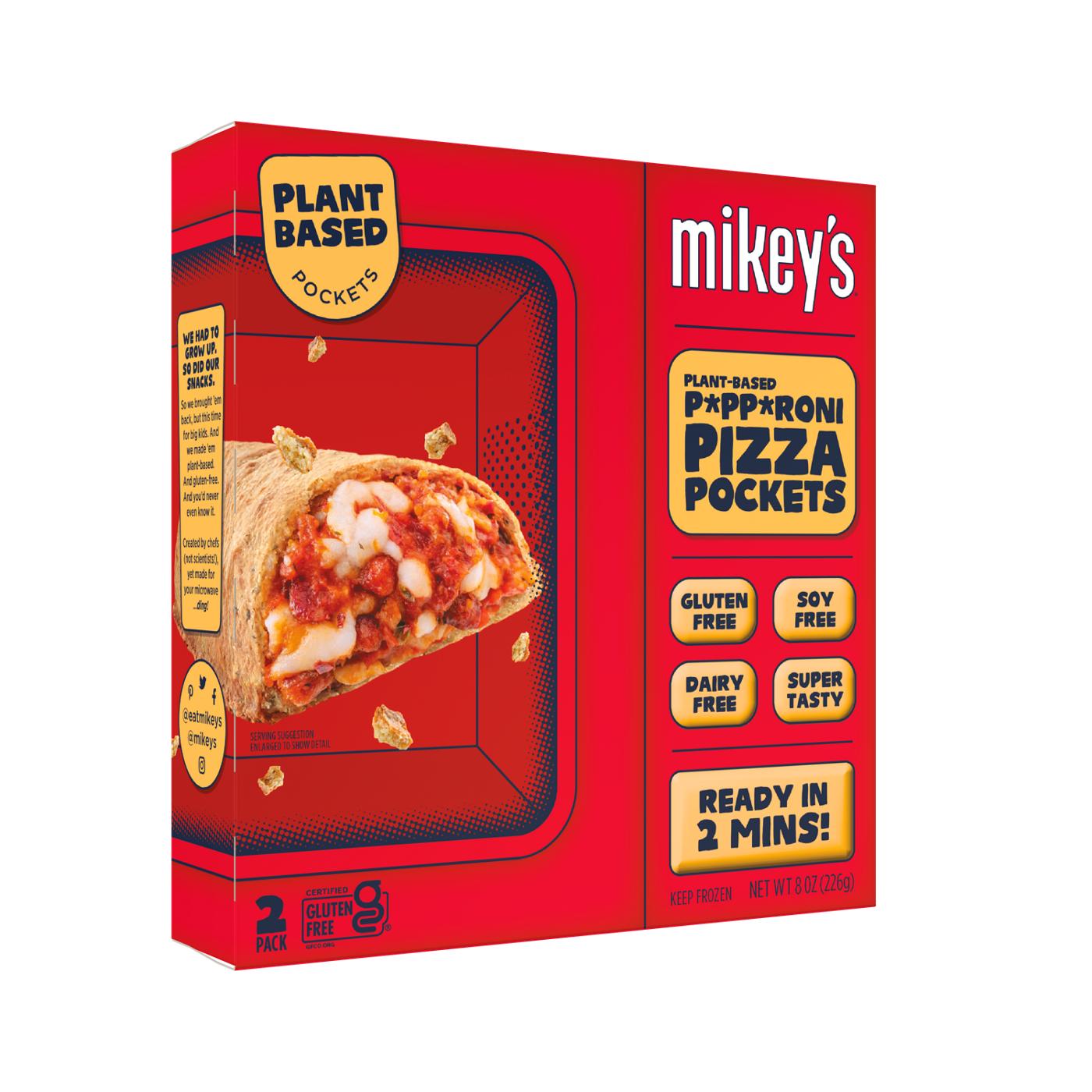 Mikey's Frozen Plant-Based Pepperoni Pizza Pockets; image 1 of 5