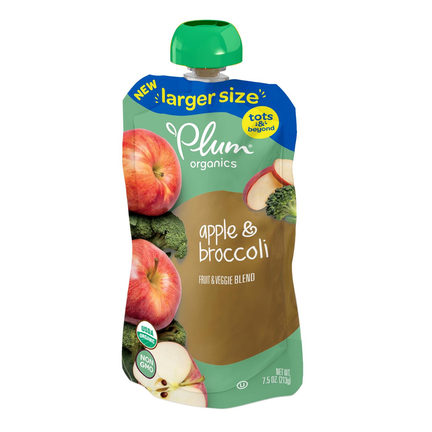 Plum Organics Tots Pouch - Apple & Broccoli; image 1 of 2