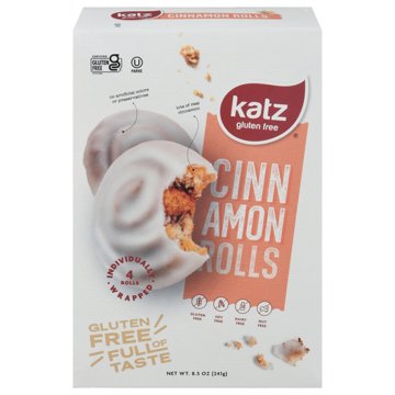 Katz Gluten Free Cinnamon Rolls, 4 ct