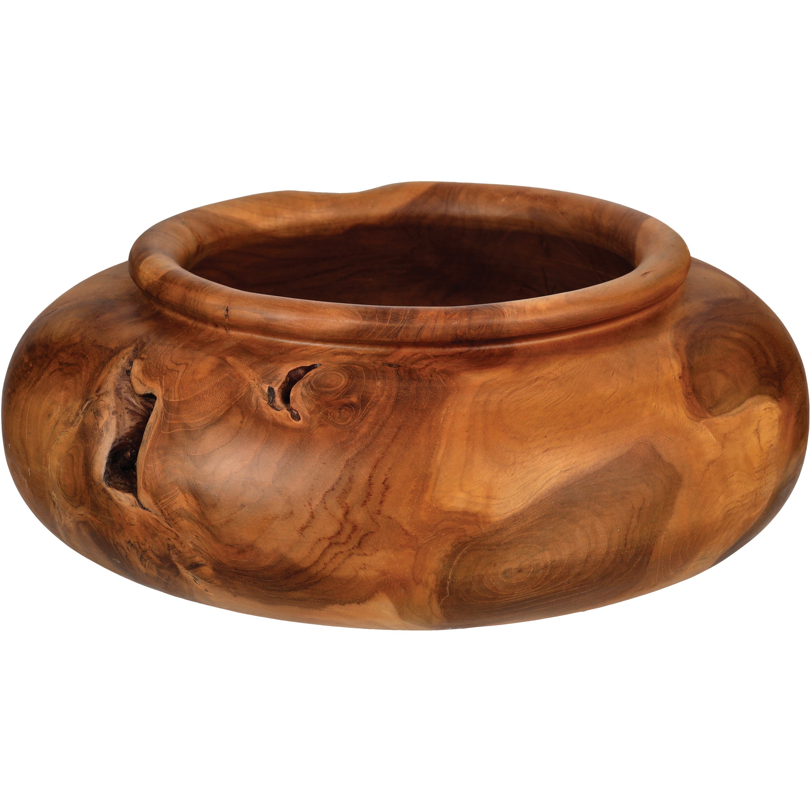 Haven + Key Teak Wood Round Bowl - Shop Seasonal Decor at H-E-B