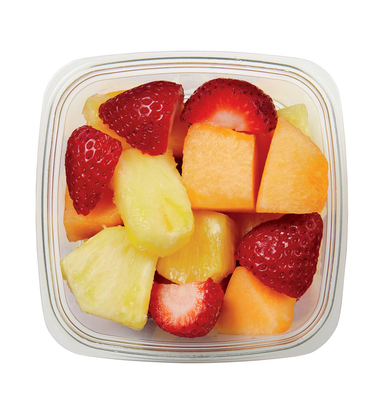 H-E-B Fresh Cut Cantaloupe, Strawberries & Pineapple - Small; image 1 of 2