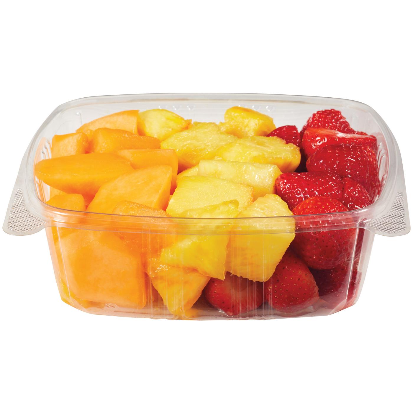 HEB Fresh Cut Cantaloupe, Strawberries & Pineapple Extra Large