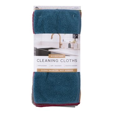 Schroeder & Tremayne Microfiber Cleaning Cloths, 5 ct
