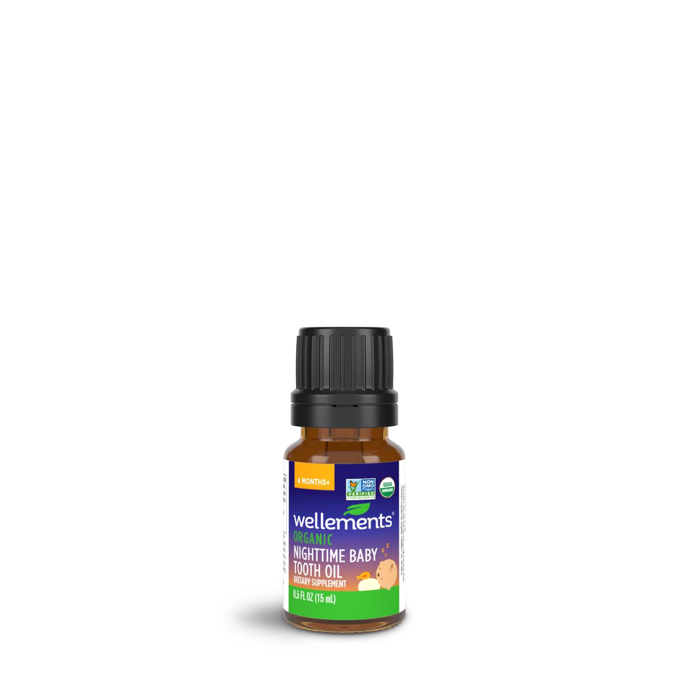 Wellements Organic Nighttime Baby Tooth Oil; image 4 of 4